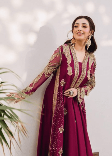 Nawal Saeed Inspired 5 Best Shalwar Kameez Ideas | Transform Your Style with Nawal Saeed’s Shalwar Kameez Inspirations | Nawal Saeed rich embroidered Shalwar Kameez